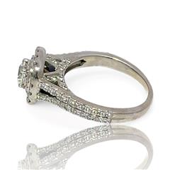 Vera Wang Love 14k White Gold Diamond and Sapphire Engagement Ring